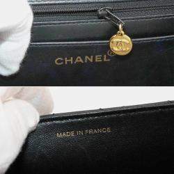 Chanel Black Vintage Quilted Envelope Flap Bag