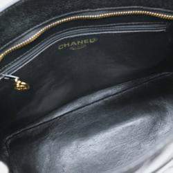 Pre Owned Chanel Black Caviar Skin Medallion Tote Bag