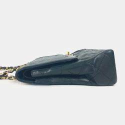 Chanel Matelasse Quilted Cc Coco Mark Bag W Chain Crossbody Flap Shoulder Lambskin Black