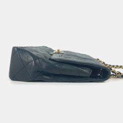 Chanel Matelasse Quilted Cc Coco Mark Bag W Chain Crossbody Flap Shoulder Lambskin Black