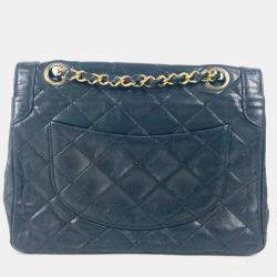 Chanel Matelasse Quilted Cc Coco Mark Bag W Chain Crossbody Flap Shoulder Lambskin Black