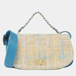 Chanel Neutrals Tweed Mademoiselle Flap Bag