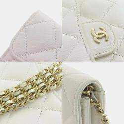 Chanel Caviar Leather Bi-Fold  Wallet On Chain