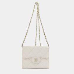 Chanel Caviar Leather Bi-Fold  Wallet On Chain