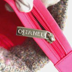 Chanel Grey Tweed Quilted Cambon Tote Bag