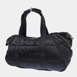 Chanel Sports Line Seal Boutique Coco Mark Boston Bag Nylon
