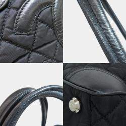 Pre Owned Chanel Paris New York Tote Bag Nylon Material
