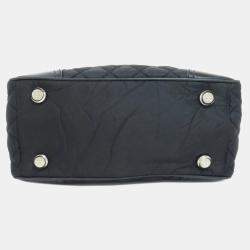 Pre Owned Chanel Paris New York Tote Bag Nylon Material