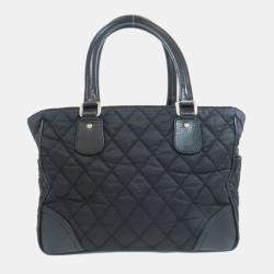 Pre Owned Chanel Paris New York Tote Bag Nylon Material