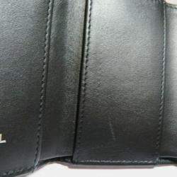 Chanel Black Leather Coco Small Flap Wallet 