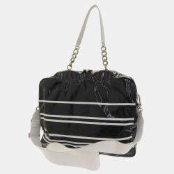Pre Owned Chanel Black Patent Leather 2019 La Pausa Bay Camera Case
