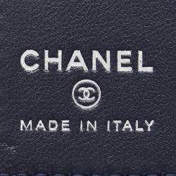Chanel Blue Black Red Lambskin Airlines Wallet On Chain  