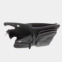 Chanel Black Caviar Leather Multi-Pocket Business Bag 