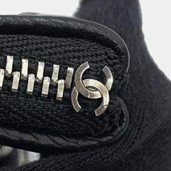 Chanel Black Caviar Leather Multi-Pocket Business Bag 