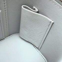 Pre Owned Chanel Light Blue Lambskin Vanity Chain Bag