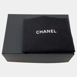 Pre Owned Chanel Light Blue Lambskin Vanity Chain Bag