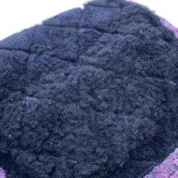 Pre Owned Chanel Mini Matelasse Chain shoulder Bag Purple Wool