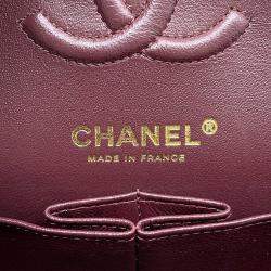 Pre Owned Chanel Black Caviar Leather Matelasse Double Flap Chain shoulder Bag 