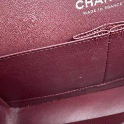 Pre Owned  Chanel  Black Caviar Leather Small Classic Flap Chain Shoulder Bag