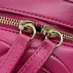 Pre Owned Chanel Lambskin CC Logo Vanity Chain Shoulder Bag