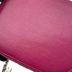 Pre Owned Chanel Lambskin CC Logo Vanity Chain Shoulder Bag