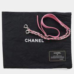 Pre Owned Chanel Pink Patent Leather Round As Earth Chain Shoulder Bag 