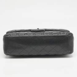 Chanel Black Quilted Leather Maxi Classic Single Flap Bag