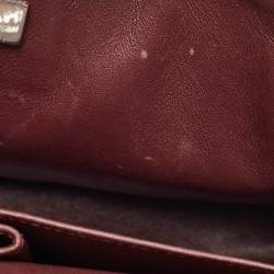 Pre Owned حقيبة شانيل كلاسيك جلد كافيار أسود مبطن متوسطة بقلاب مزدوج