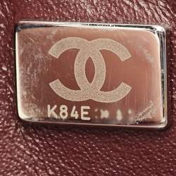 Pre Owned حقيبة شانيل كلاسيك جلد كافيار أسود مبطن متوسطة بقلاب مزدوج