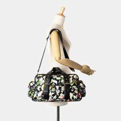 Chanel Black Multicolor Canvas Baby Animals Diaper Bag