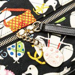 Chanel Black Multicolor Canvas Baby Animals Diaper Bag