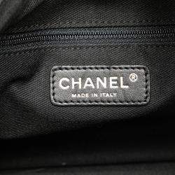 Chanel Black Multicolor Canvas Baby Animals Diaper Bag
