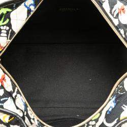 Chanel Black Multicolor Canvas Baby Animals Diaper Bag