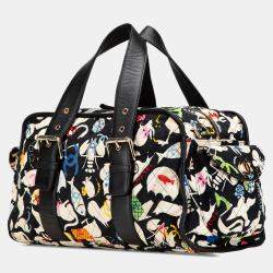 Chanel Black Multicolor Canvas Baby Animals Diaper Bag
