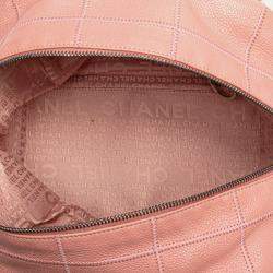 Chanel Pink Choco Bar Caviar Shoulder Bag