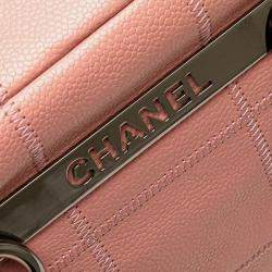 Chanel Pink Choco Bar Caviar Shoulder Bag
