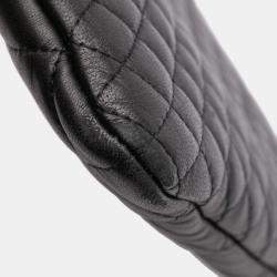 Chanel Black Medium Bi Quilted Lambskin Cosmetic Case