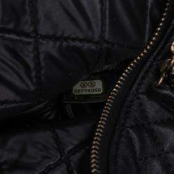 Chanel Black Medium Bi Quilted Lambskin Cosmetic Case