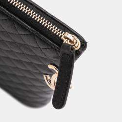 Chanel Black Medium Bi Quilted Lambskin Cosmetic Case