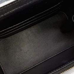 Chanel Black Leather Lambskin Mini Crossbody Bag