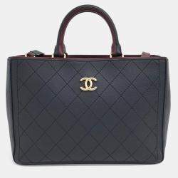 Chanel Black Leather tote and shoulder bag