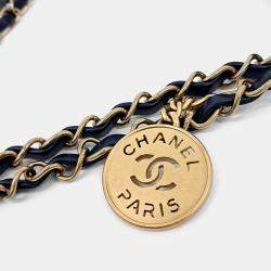 Chanel Navy Blue Leather 22 bag