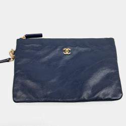 Chanel Navy Blue Leather 22 bag