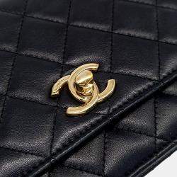 Chanel Black Leather Trendy CC WOC Mini Crossbody Bag