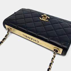 Chanel Black Leather Trendy CC WOC Mini Crossbody Bag