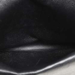 Chanel Black Quilted Caviar Leather Jumbo Classic Double Flap Bag