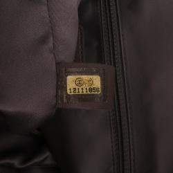 Chanel Gold Perforated Crackled Metallic Calfskin Drill Tote