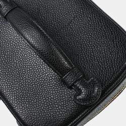 Chanel Black Caviar Leather Timeless Vanity Bag