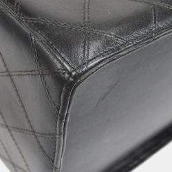 Pre Owned Chanel Bicolore Vanity 2Way Handbag Purse Black