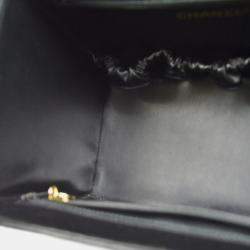 Pre Owned Chanel Bicolore Vanity 2Way Handbag Purse Black